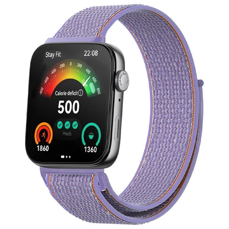 For Huawei Watch Fit 3 Band Breathable Braided Nylon Sport Adjustable Watch Strap