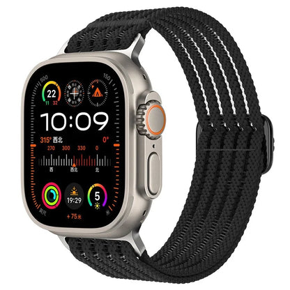 Breathable Nylon Strap for Apple Watch Ultra Ultra 2 49mm / 9 8 7 45mm / 6 5 4 SE (2022) SE (2023) SE 44mm / 3 2 1 42mm Wrist Band