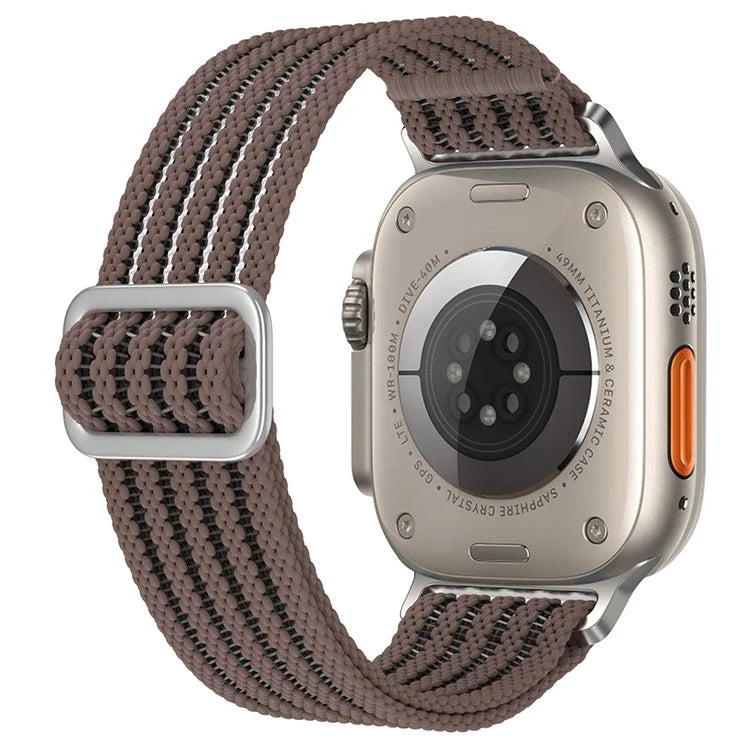 Breathable Nylon Strap for Apple Watch Ultra Ultra 2 49mm / 9 8 7 45mm / 6 5 4 SE (2022) SE (2023) SE 44mm / 3 2 1 42mm Wrist Band