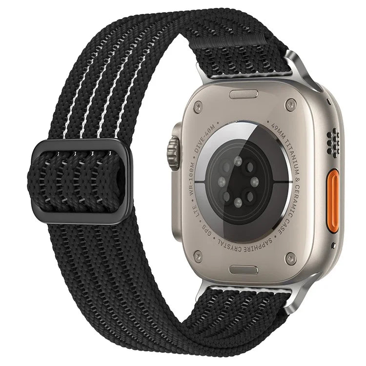 For Apple Watch Series 9 8 7 41mm / 6 5 4 SE (2023) SE (2022) SE 40mm / 3 2 1 38mm Woven Nylon Watch Strap Breathable Band
