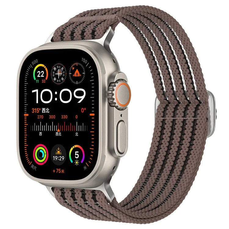 For Apple Watch Series 9 8 7 41mm / 6 5 4 SE (2023) SE (2022) SE 40mm / 3 2 1 38mm Woven Nylon Watch Strap Breathable Band