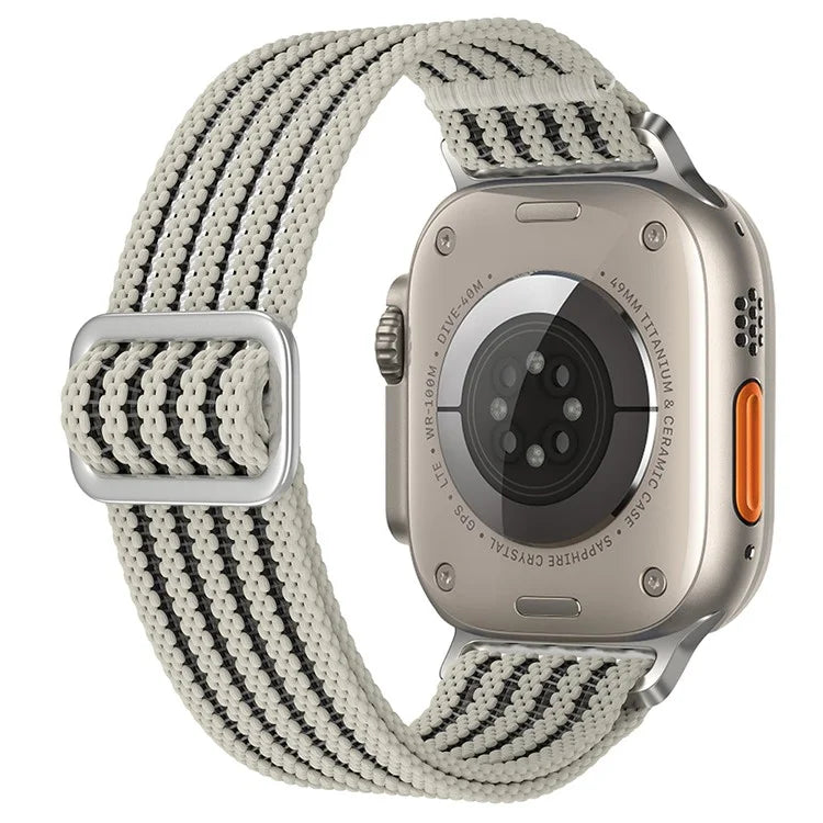For Apple Watch Series 9 8 7 41mm / 6 5 4 SE (2023) SE (2022) SE 40mm / 3 2 1 38mm Woven Nylon Watch Strap Breathable Band