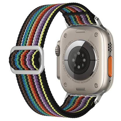 For Apple Watch Series 9 8 7 41mm / 6 5 4 SE (2023) SE (2022) SE 40mm / 3 2 1 38mm Woven Nylon Watch Strap Breathable Band