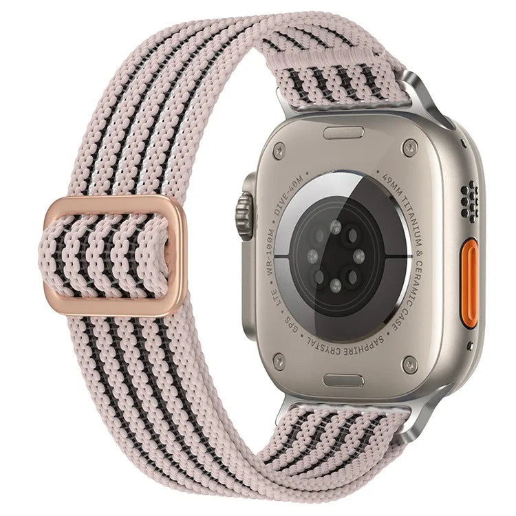 For Apple Watch Series 9 8 7 41mm / 6 5 4 SE (2023) SE (2022) SE 40mm / 3 2 1 38mm Woven Nylon Watch Strap Breathable Band