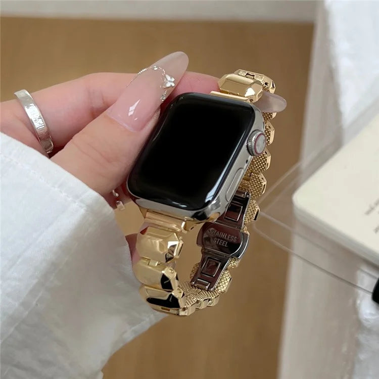 For Apple Watch Series 9 8 7 41mm / 6 5 4 SE (2022) SE (2023) SE 40mm / 3 2 1 38mm Watch Strap Zinc Alloy Band