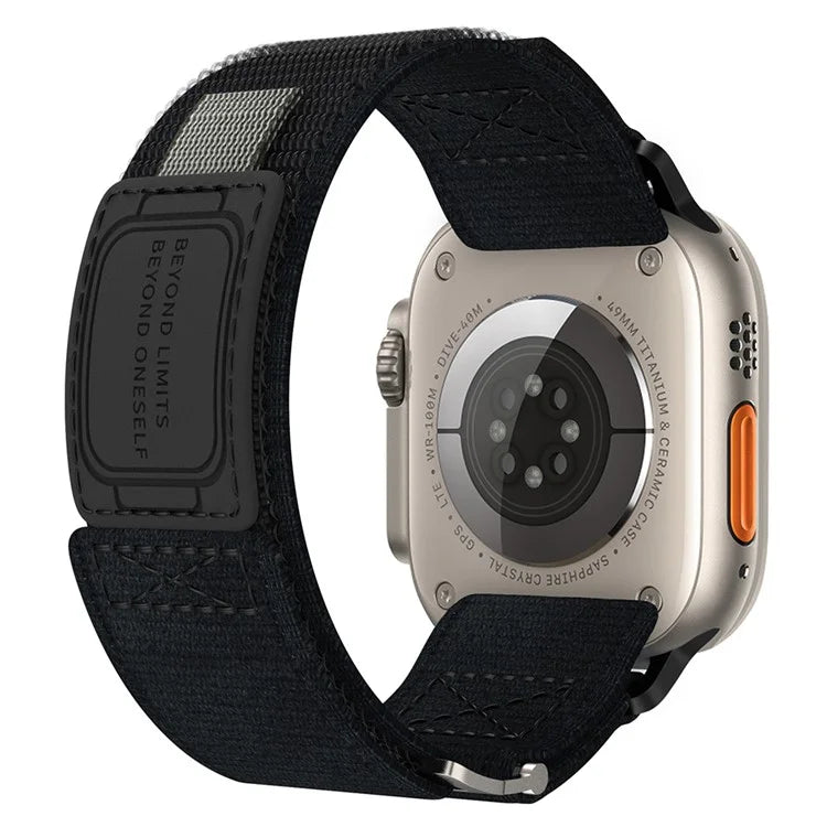 Adjustable Nylon Strap for Apple Watch Ultra Ultra 2 49mm / 9 8 7 45mm / 6 5 4 SE (2022) SE (2023) SE 44mm / 3 2 1 42mm Wrist Band