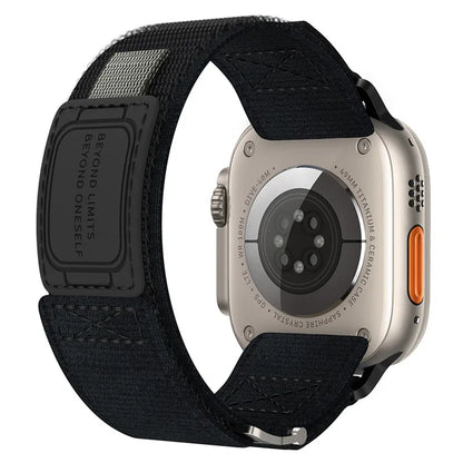 Adjustable Nylon Strap for Apple Watch Ultra Ultra 2 49mm / 9 8 7 45mm / 6 5 4 SE (2022) SE (2023) SE 44mm / 3 2 1 42mm Wrist Band