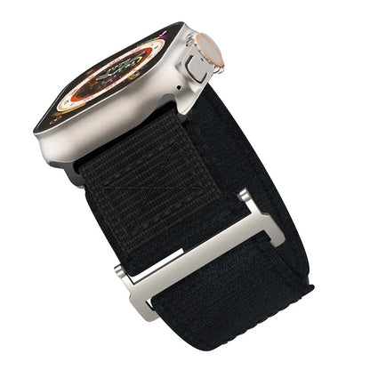 Adjustable Nylon Strap for Apple Watch Ultra Ultra 2 49mm / 9 8 7 45mm / 6 5 4 SE (2022) SE (2023) SE 44mm / 3 2 1 42mm Wrist Band