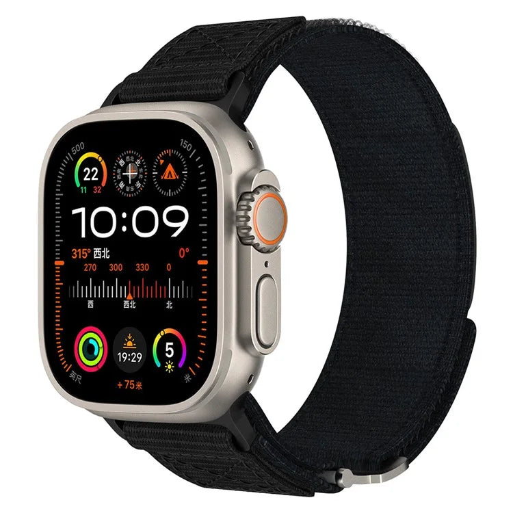Adjustable Nylon Strap for Apple Watch Ultra Ultra 2 49mm / 9 8 7 45mm / 6 5 4 SE (2022) SE (2023) SE 44mm / 3 2 1 42mm Wrist Band