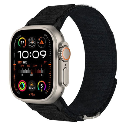 Adjustable Nylon Strap for Apple Watch Ultra Ultra 2 49mm / 9 8 7 45mm / 6 5 4 SE (2022) SE (2023) SE 44mm / 3 2 1 42mm Wrist Band