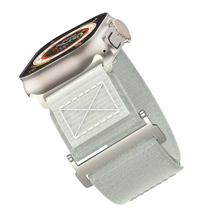 Adjustable Nylon Strap for Apple Watch Ultra Ultra 2 49mm / 9 8 7 45mm / 6 5 4 SE (2022) SE (2023) SE 44mm / 3 2 1 42mm Wrist Band