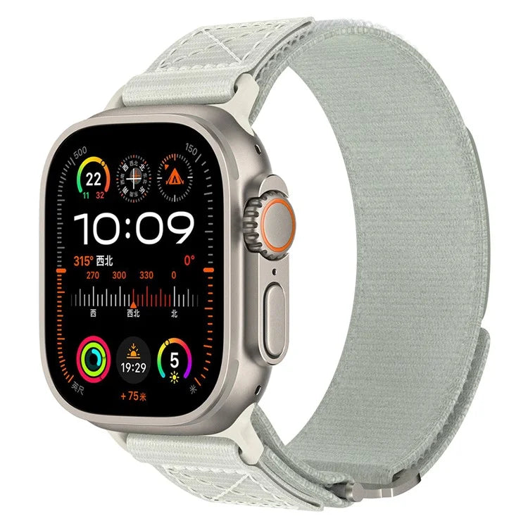 Adjustable Nylon Strap for Apple Watch Ultra Ultra 2 49mm / 9 8 7 45mm / 6 5 4 SE (2022) SE (2023) SE 44mm / 3 2 1 42mm Wrist Band