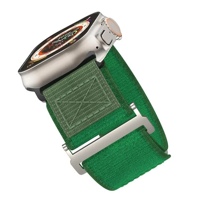 Adjustable Nylon Strap for Apple Watch Ultra Ultra 2 49mm / 9 8 7 45mm / 6 5 4 SE (2022) SE (2023) SE 44mm / 3 2 1 42mm Wrist Band