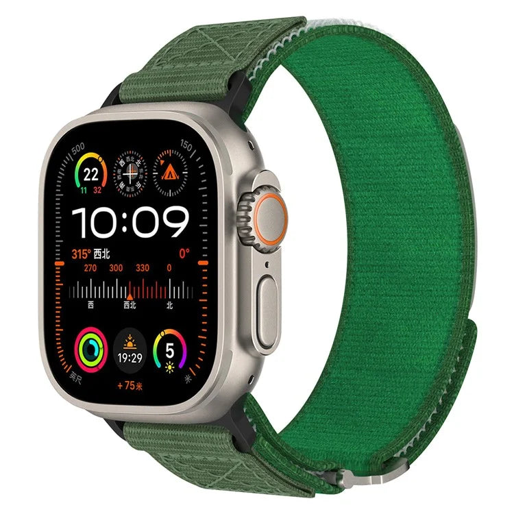 Adjustable Nylon Strap for Apple Watch Ultra Ultra 2 49mm / 9 8 7 45mm / 6 5 4 SE (2022) SE (2023) SE 44mm / 3 2 1 42mm Wrist Band