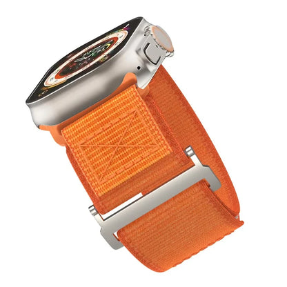 Adjustable Nylon Strap for Apple Watch Ultra Ultra 2 49mm / 9 8 7 45mm / 6 5 4 SE (2022) SE (2023) SE 44mm / 3 2 1 42mm Wrist Band