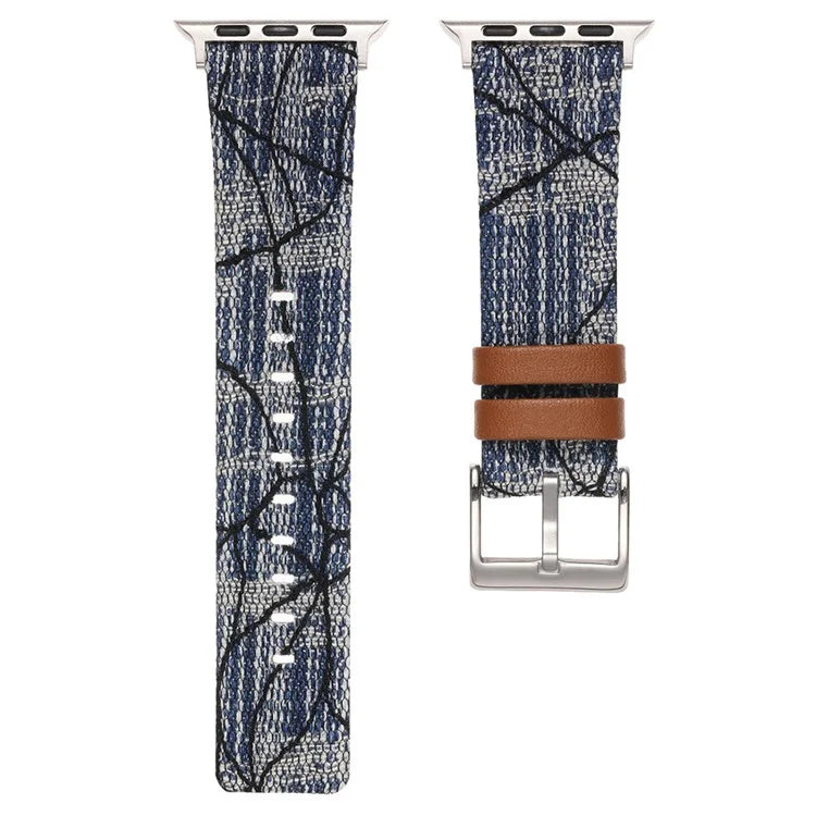 For Apple Watch Series 9 8 7 41mm / 6 5 4 SE (2023) SE (2022) SE 40mm / 3 2 1 38mm Replacement Strap Denim Watch Band