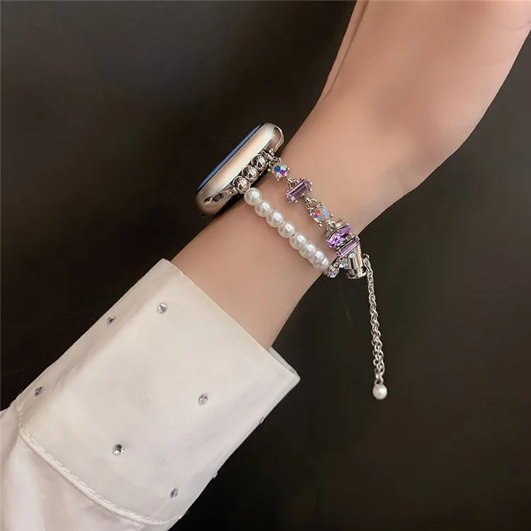 For Apple Watch Series 7 8 9 41mm  /  6 5 4 SE (2023) SE (2022) SE 40mm  /  3 2 1 38mm Sliding Bracelet Strap