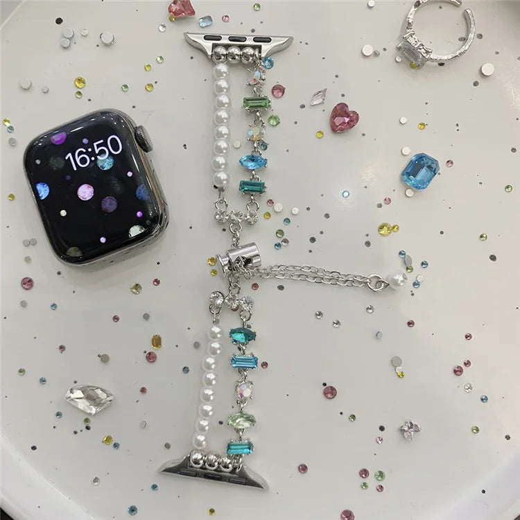 For Apple Watch Series 7 8 9 41mm  /  6 5 4 SE (2023) SE (2022) SE 40mm  /  3 2 1 38mm Sliding Bracelet Strap