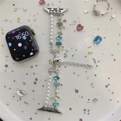 For Apple Watch Series 7 8 9 41mm  /  6 5 4 SE (2023) SE (2022) SE 40mm  /  3 2 1 38mm Sliding Bracelet Strap