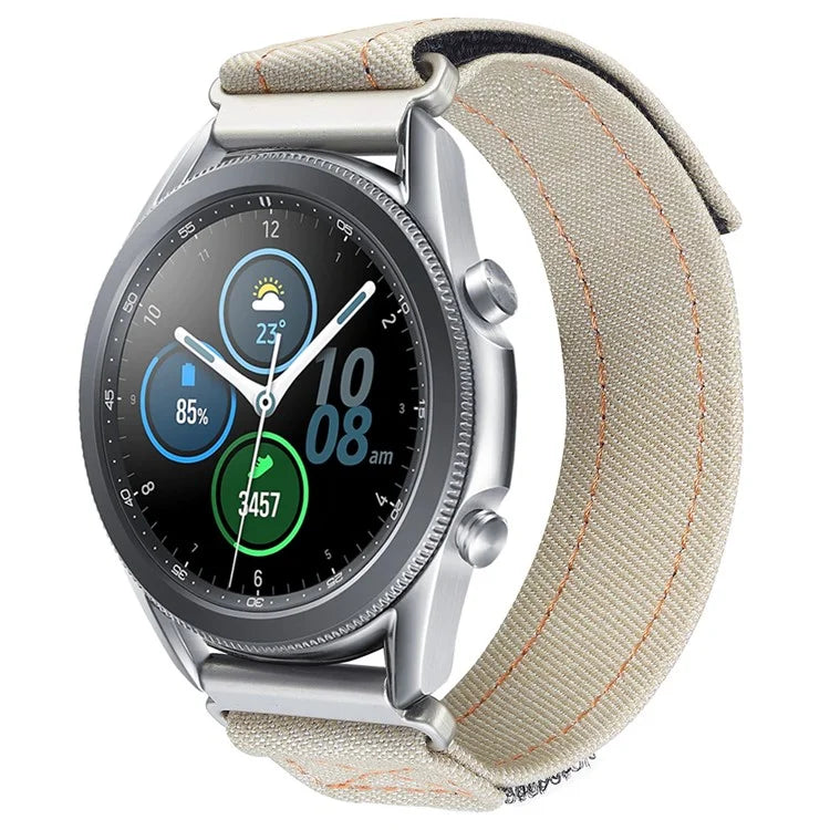 KALEBOL For Huawei Watch GT 3 42mm/GT 3 Pro 43mm Universal 20mm Replacement Smartwatch Strap Magic Tape Design Denim Wrist Band