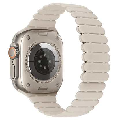 For Apple Watch Series 7 8 9 41mm  /  6 5 4 SE (2023) SE (2022) SE 40mm  /  3 2 1 38mm Bamboo Joint Silicone Strap