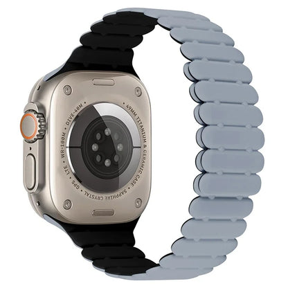 For Apple Watch Series 7 8 9 41mm  /  6 5 4 SE (2023) SE (2022) SE 40mm  /  3 2 1 38mm Bamboo Joint Silicone Strap