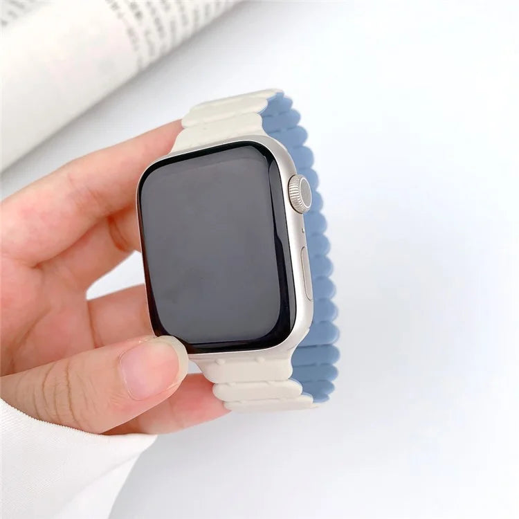 For Apple Watch Ultra 2 Ultra 49mm  /  Series 9 8 7 45mm  /  6 5 4 SE (2022) SE (2023) SE 44mm  /  3 2 1 42mm Bamboo Joint Strap