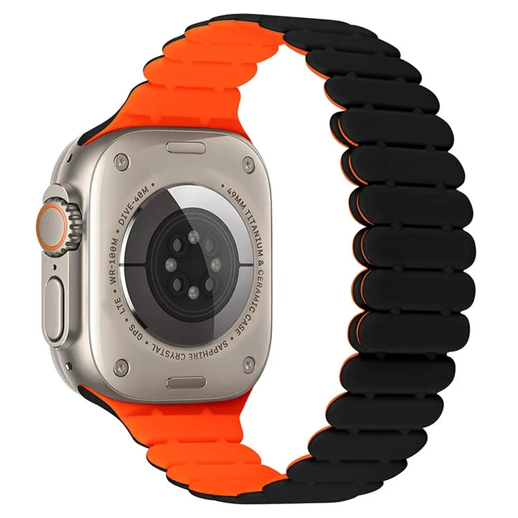 For Apple Watch Ultra 2 Ultra 49mm  /  Series 9 8 7 45mm  /  6 5 4 SE (2022) SE (2023) SE 44mm  /  3 2 1 42mm Bamboo Joint Strap