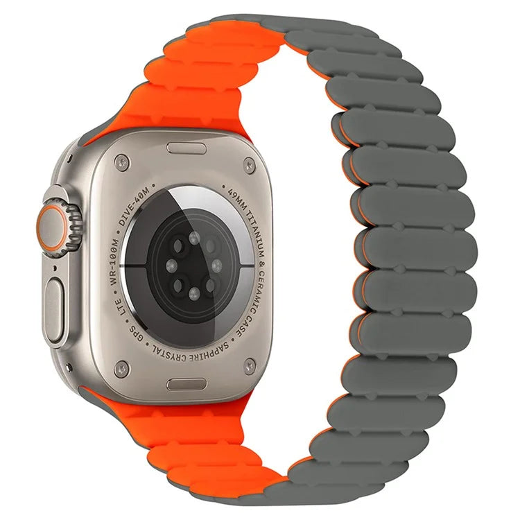 For Apple Watch Ultra 2 Ultra 49mm  /  Series 9 8 7 45mm  /  6 5 4 SE (2022) SE (2023) SE 44mm  /  3 2 1 42mm Bamboo Joint Strap