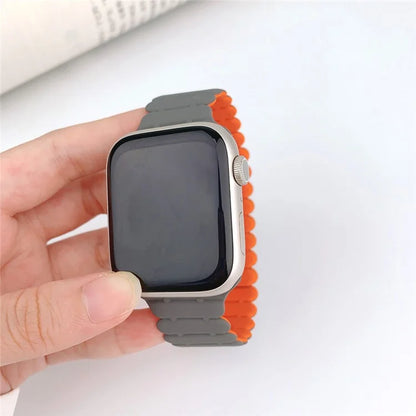 For Apple Watch Ultra 2 Ultra 49mm  /  Series 9 8 7 45mm  /  6 5 4 SE (2022) SE (2023) SE 44mm  /  3 2 1 42mm Bamboo Joint Strap