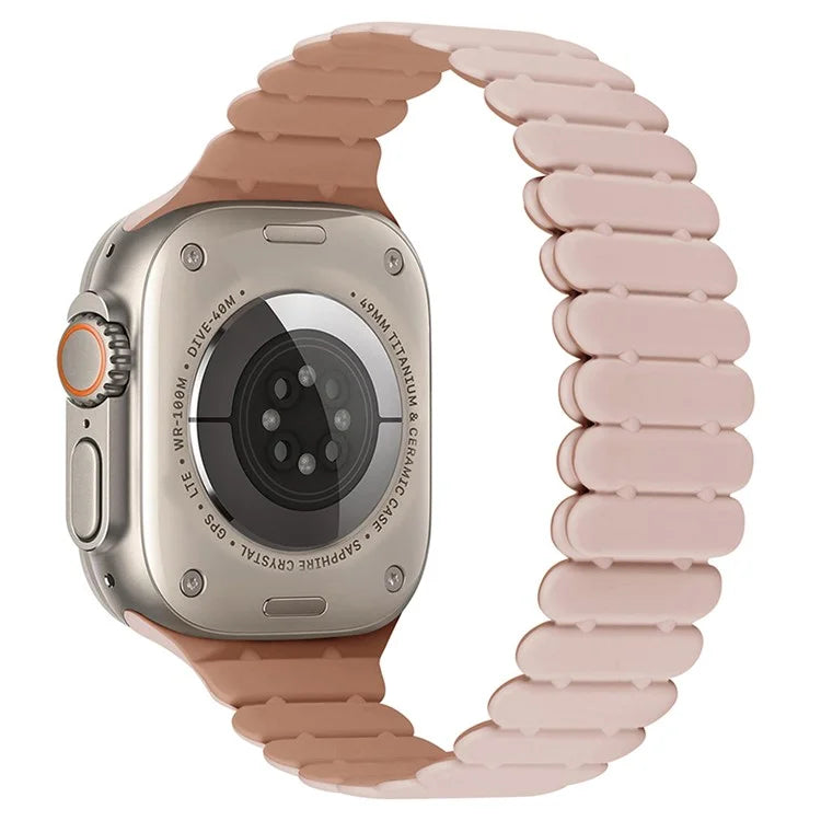 For Apple Watch Ultra 2 Ultra 49mm  /  Series 9 8 7 45mm  /  6 5 4 SE (2022) SE (2023) SE 44mm  /  3 2 1 42mm Bamboo Joint Strap