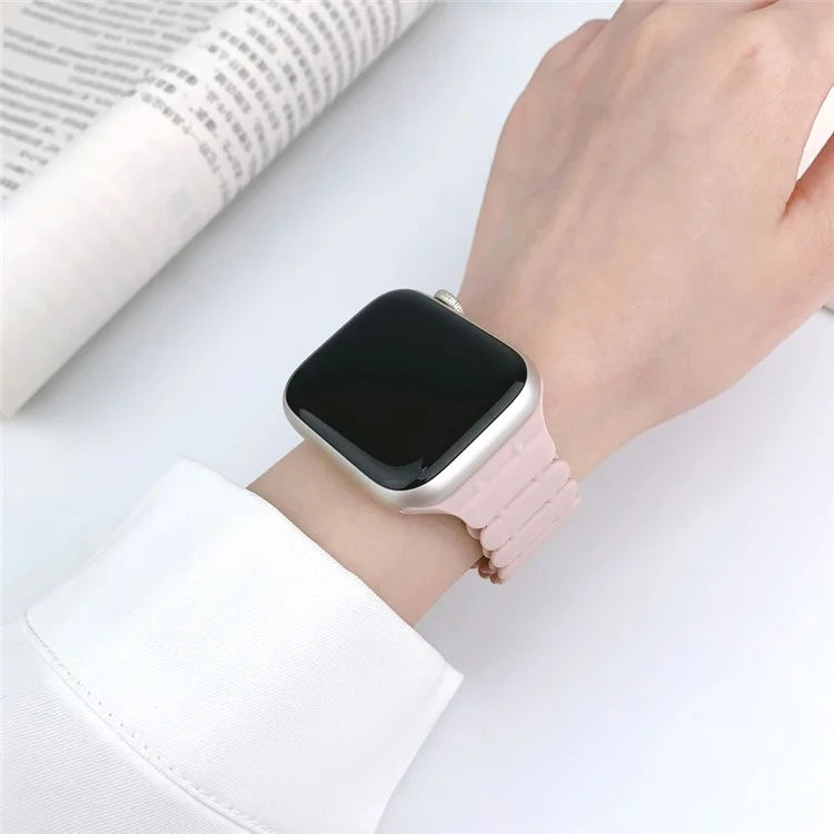 For Apple Watch Ultra 2 Ultra 49mm  /  Series 9 8 7 45mm  /  6 5 4 SE (2022) SE (2023) SE 44mm  /  3 2 1 42mm Bamboo Joint Strap