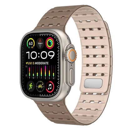 For Apple Watch Ultra 2 Ultra 49mm  /  Series 9 8 7 45mm  /  6 5 4 SE (2022) SE (2023) SE 44mm  /  3 2 1 42mm Breathable Silicone Strap