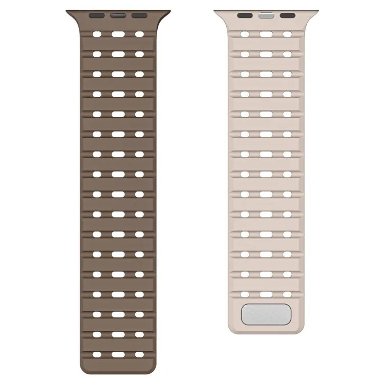 For Apple Watch Ultra 2 Ultra 49mm  /  Series 9 8 7 45mm  /  6 5 4 SE (2022) SE (2023) SE 44mm  /  3 2 1 42mm Breathable Silicone Strap