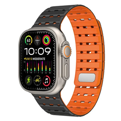 For Apple Watch Ultra 2 Ultra 49mm  /  Series 9 8 7 45mm  /  6 5 4 SE (2022) SE (2023) SE 44mm  /  3 2 1 42mm Breathable Silicone Strap