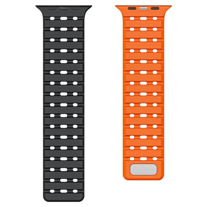 For Apple Watch Ultra 2 Ultra 49mm  /  Series 9 8 7 45mm  /  6 5 4 SE (2022) SE (2023) SE 44mm  /  3 2 1 42mm Breathable Silicone Strap