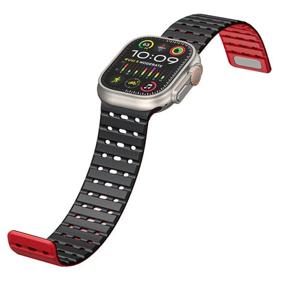 For Apple Watch Ultra 2 Ultra 49mm  /  Series 9 8 7 45mm  /  6 5 4 SE (2022) SE (2023) SE 44mm  /  3 2 1 42mm Breathable Silicone Strap