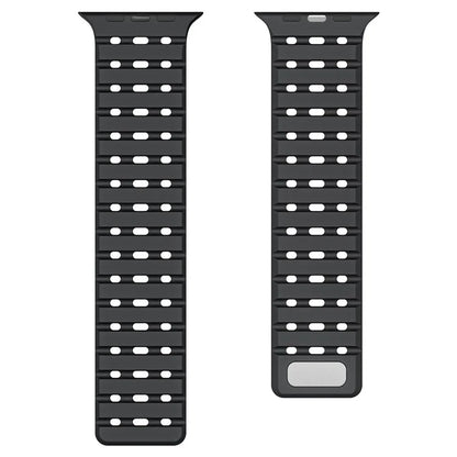 For Apple Watch Ultra 2 Ultra 49mm  /  Series 9 8 7 45mm  /  6 5 4 SE (2022) SE (2023) SE 44mm  /  3 2 1 42mm Breathable Silicone Strap