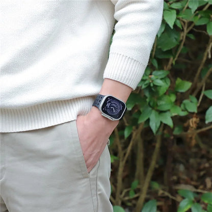 For Apple Watch Ultra 2 Ultra 49mm  /  Series 9 8 7 45mm  /  6 5 4 SE (2022) SE (2023) SE 44mm  /  3 2 1 42mm Breathable Silicone Strap
