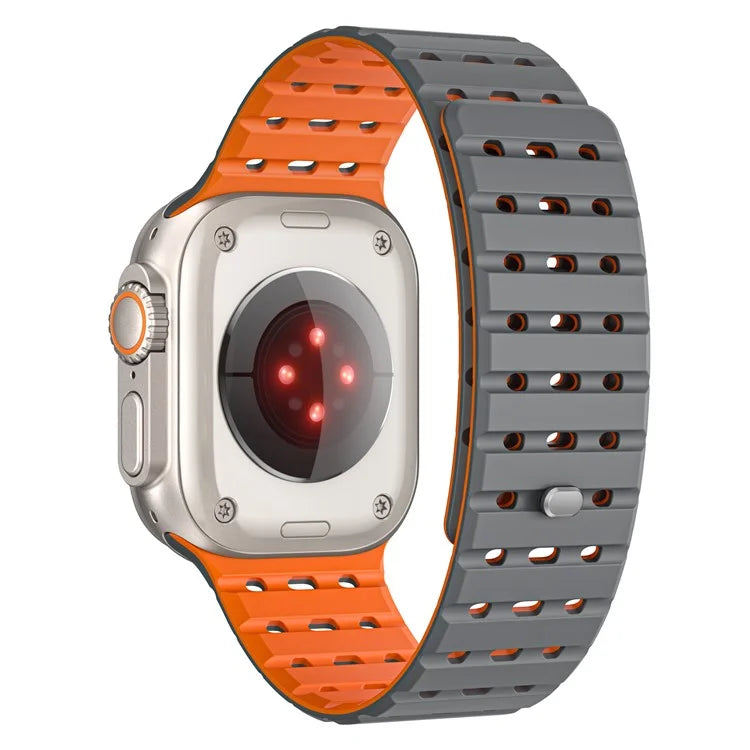 For Apple Watch Ultra 2 Ultra 49mm  /  Series 9 8 7 45mm  /  6 5 4 SE (2022) SE (2023) SE 44mm  /  3 2 1 42mm Breathable Silicone Strap