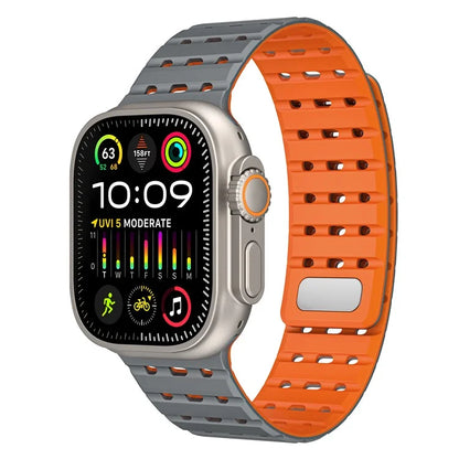 For Apple Watch Ultra 2 Ultra 49mm  /  Series 9 8 7 45mm  /  6 5 4 SE (2022) SE (2023) SE 44mm  /  3 2 1 42mm Breathable Silicone Strap