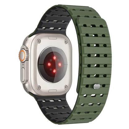 For Apple Watch Ultra 2 Ultra 49mm  /  Series 9 8 7 45mm  /  6 5 4 SE (2022) SE (2023) SE 44mm  /  3 2 1 42mm Breathable Silicone Strap