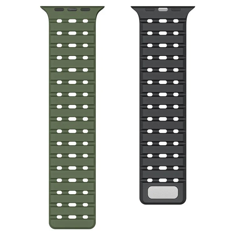 For Apple Watch Ultra 2 Ultra 49mm  /  Series 9 8 7 45mm  /  6 5 4 SE (2022) SE (2023) SE 44mm  /  3 2 1 42mm Breathable Silicone Strap