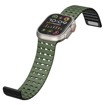 For Apple Watch Ultra 2 Ultra 49mm  /  Series 9 8 7 45mm  /  6 5 4 SE (2022) SE (2023) SE 44mm  /  3 2 1 42mm Breathable Silicone Strap