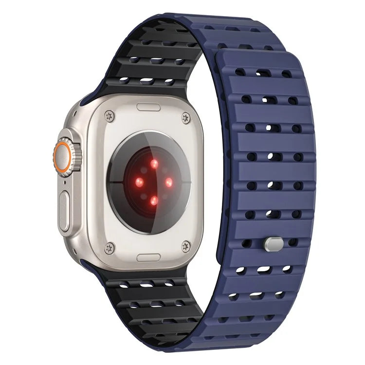 For Apple Watch Ultra 2 Ultra 49mm  /  Series 9 8 7 45mm  /  6 5 4 SE (2022) SE (2023) SE 44mm  /  3 2 1 42mm Breathable Silicone Strap