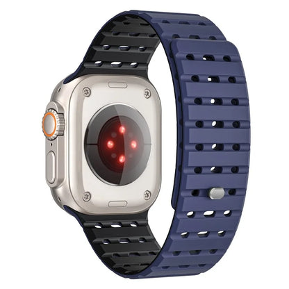 For Apple Watch Ultra 2 Ultra 49mm  /  Series 9 8 7 45mm  /  6 5 4 SE (2022) SE (2023) SE 44mm  /  3 2 1 42mm Breathable Silicone Strap