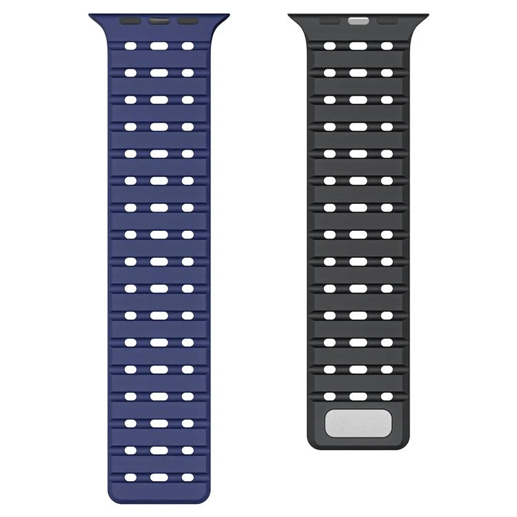 For Apple Watch Ultra 2 Ultra 49mm  /  Series 9 8 7 45mm  /  6 5 4 SE (2022) SE (2023) SE 44mm  /  3 2 1 42mm Breathable Silicone Strap