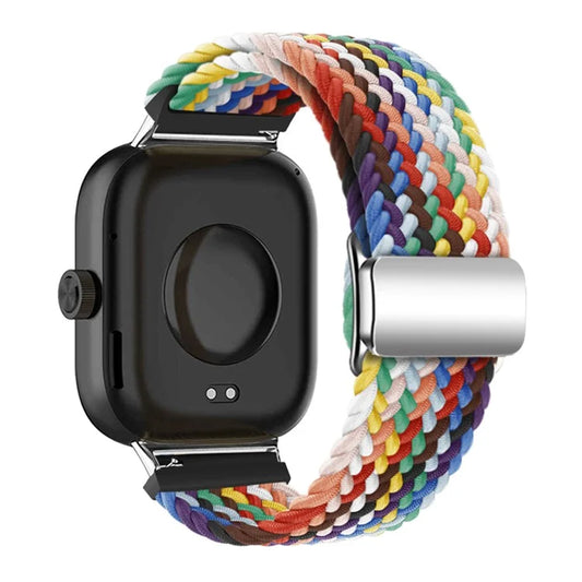 For Xiaomi Smart Band 8 Pro / Redmi Watch 4 Loop Strap Magnetic Buckle Woven Watch Band
