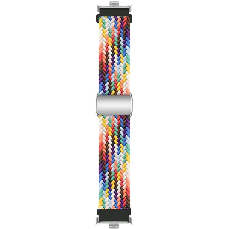 For Xiaomi Smart Band 8 Pro / Redmi Watch 4 Loop Strap Magnetic Buckle Woven Watch Band