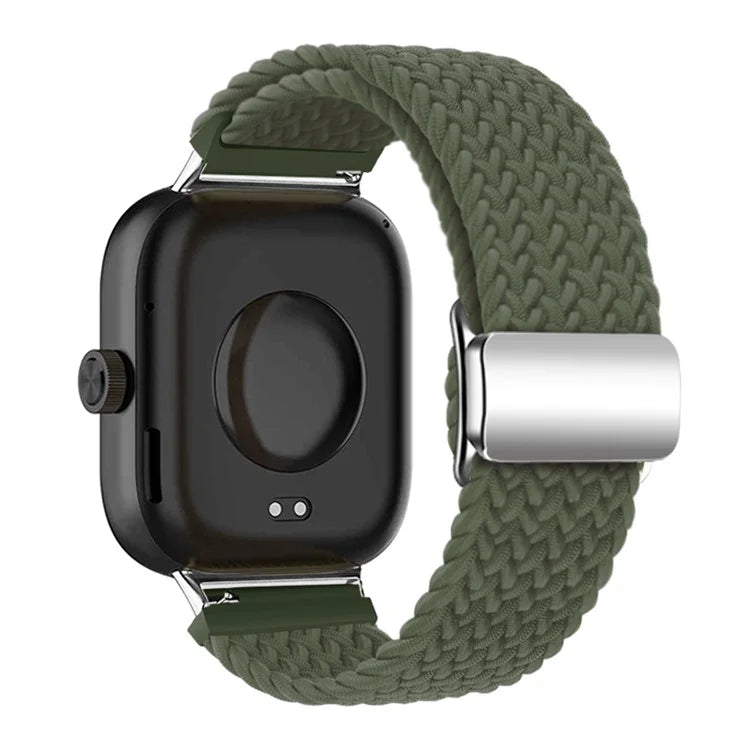 For Xiaomi Smart Band 8 Pro / Redmi Watch 4 Loop Strap Magnetic Buckle Woven Watch Band